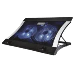 Base Enfriadora Laptop Naceb Na-636 / 2 Ventiladores / 1200RPM / Led Azul, Malla Metálica