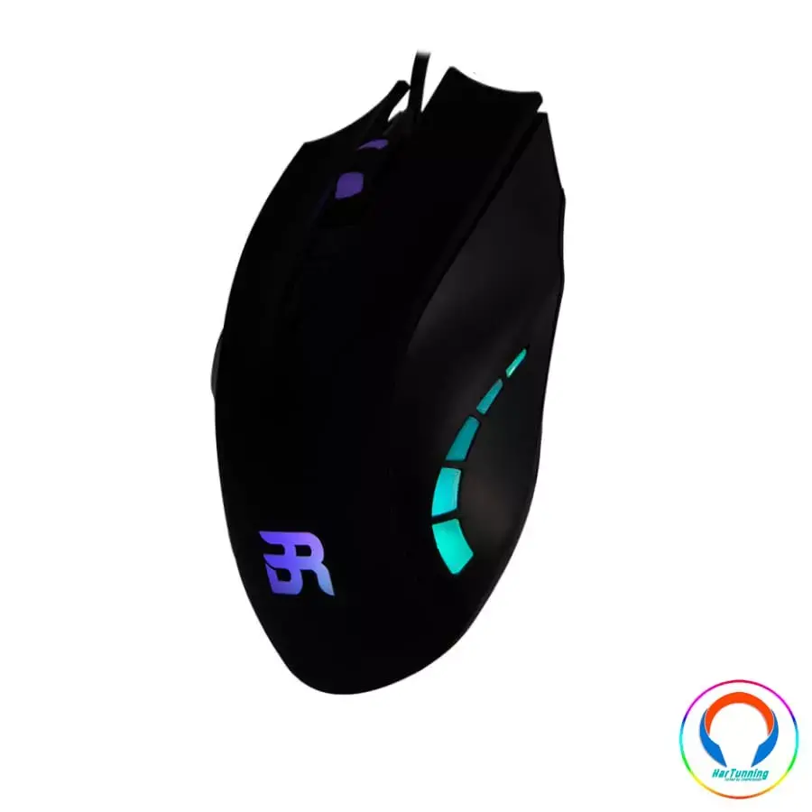 BR-92968412 Mouse GAMER Balam Rush Optico Hero / Alambrico / Usb / 3200DPI / Negro / Br-929684 - Image 1