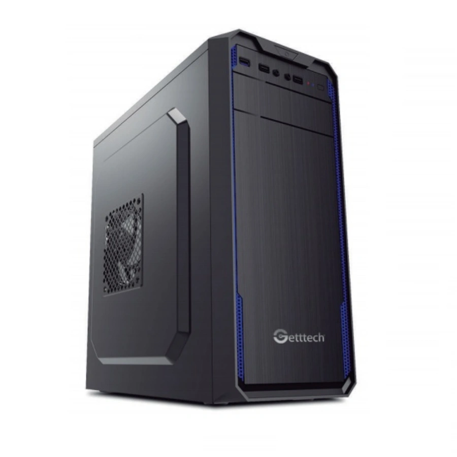 CP-GETTTECH-GG1803-1 Gabinete Getttech Gg1803 / ATX, Micro-ATX / Fuente 500W / 2 Ventiladores / X1 Usb 3.0 / Negro - Image 1