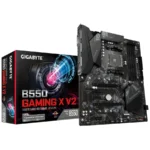 Tarjeta Madre GIGABYTE B550 Gaming X V2 / Am4 / 128GB X4 Ddr4 4733MHz / 4 SATA III / M.2 / Pci-E 4.0 / Usb 3.2 / Usb 2.0 / Hdmi-Dvi / ATX