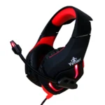 Diadema GAMER YEYIAN Wicked S3000 / Alámbrico / Con Micrófono / 2.2 Metros / Luz Led / Negro C/Rojo