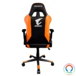 Silla GAMER Deportiva Aorus GIGABYTE Agc300 / Cuero Sintetico / Inclinacion De 180°/ Reposabrazos / Negro Con Anaranjado - Image 3
