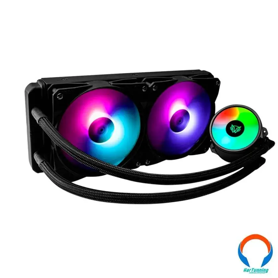 BR-93132812 AIO Balam Rush Eolox Hydrox Cpu RGB / Enfriamiento Liquido / X2 Vent. 120MM / H. 2000RPM / 43.4 Cfm / ≪30.9 Dba / Negro - Imagen 1