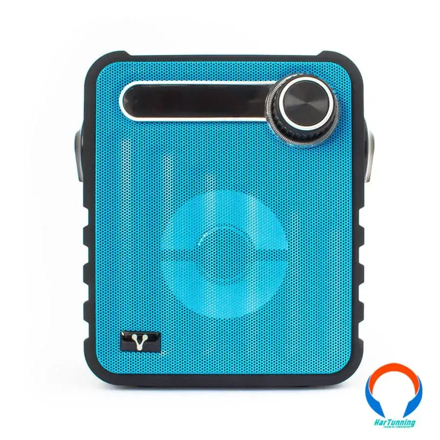 BSP-200-BL10 Bocina VORAGO Bsp-200 / Potencia 5W / Inalambrico Bluetooth 10M / Bateria Recargable / Lector Usb, Micro Sd / 3.5MM / Azul - Image 1