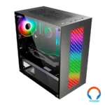 Gabinete Yaguaret Flicker / ARGB / MICRO ATX, Itx / Cristal Templado / HDD/ SSD / Usb3.0 / Negro - Image 2