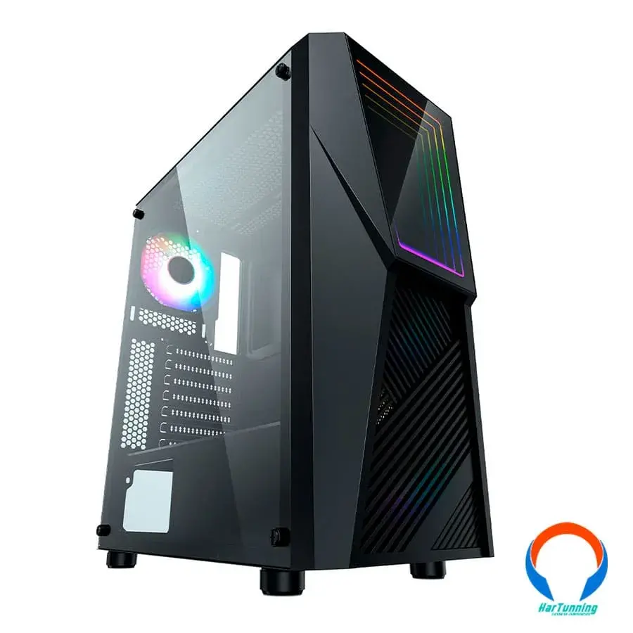 CGINFINITYYGT11 Gabinete Yaguaret Infinity / ATX, MICRO ATX / ARGB / Cristal Templado / HDD / SSD / Usb 3.0 / Negro - Image 1
