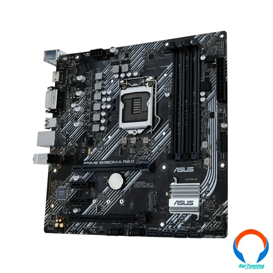 PRIME-B460M-A-R2.0-G6 Tarjeta Madre ASUS Prime B460m-A R2.0 / Lga 1200 / 128GB X4 Ddr4 2933MHz / M.2 / Pcie 4.0 / X16 / Pcie 3.0 / Dvi, Hdmi - Image 1