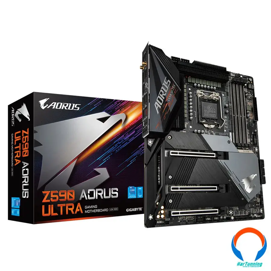 Z590-AORUS-ULTRA-G1 Tarjeta Madre Aorus Z590 Aorus Ultra / Lga1200 / 128GB X4 Ddr4 5400MHz / X6 Sata / M.2 / X4 Pcie / X1 Dp / Chipset Z590 - Image 1
