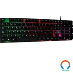 Teclado GAMER Alambrico Acteck Ac-929615 Aurean X / Alambrico / Usb / Led Retroiluminado / Español / Negro