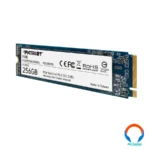 Nvme Patriot P300 256GB / M.2 2280 / Pcie Gen 3 X4 / Tecnología Ecc Nandxtend / Lectura 1700MB/S, Escritura 1100MB/S / Negro