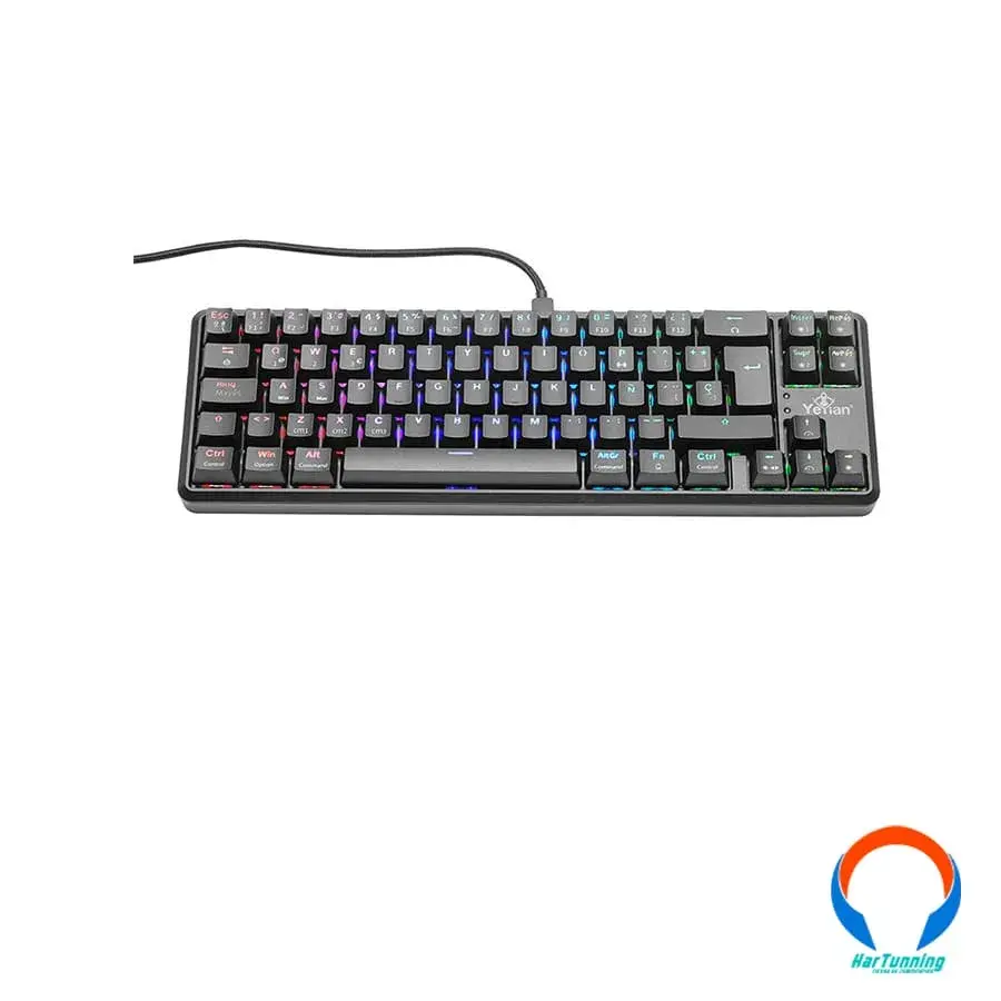 YTM-28209R14 Teclado Mecanico GAMER YEYIAN Akil S3500 / RGB / Switch Red / Alambrico / Espanol / Negro - Image 1