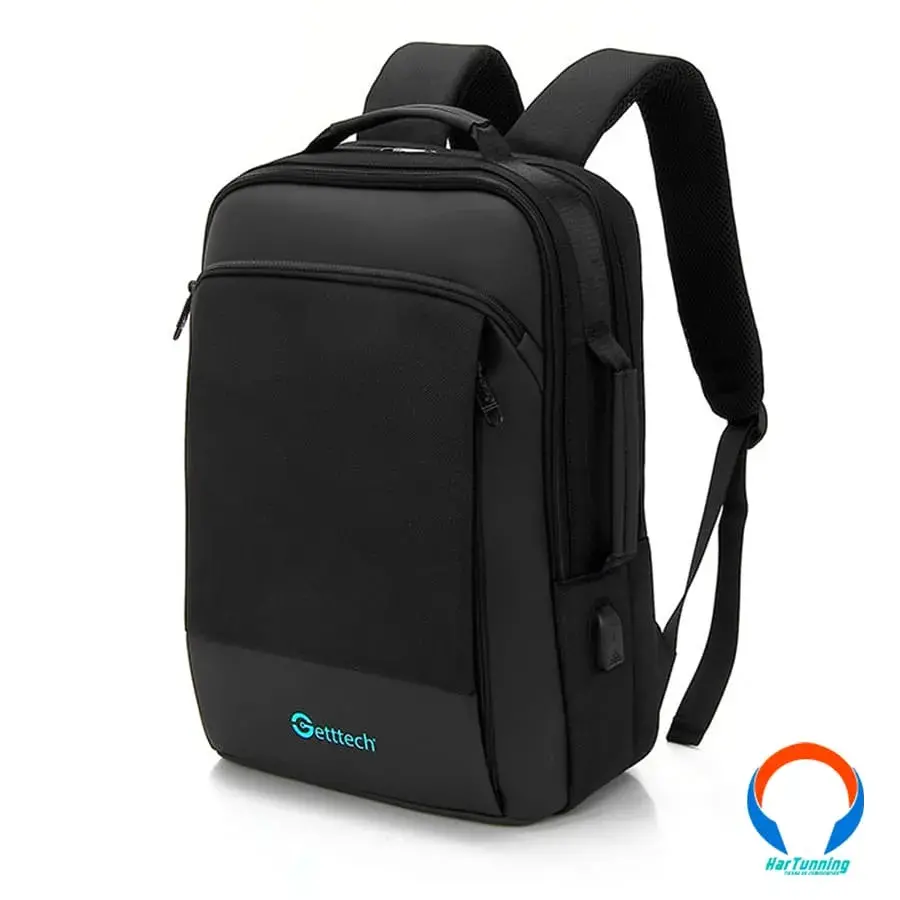 GMB-2200415 Mochila GETTTECH GMB-22004 / 15.6"/ Resistente Al Agua / Cargador USB / Negro - Image 1