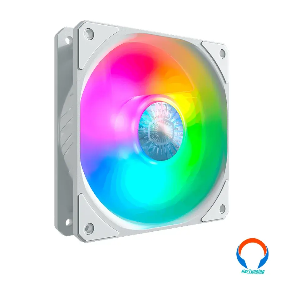 MFX-B2DW-18NPA-R110 Ventilador COOLER MASTER Sickleflow 120 Rgb / 120mm / 1800Rpm / Aura Sync, Rgb Fusion, Mystic Ligth, Polychrome / Blanco - Image 1