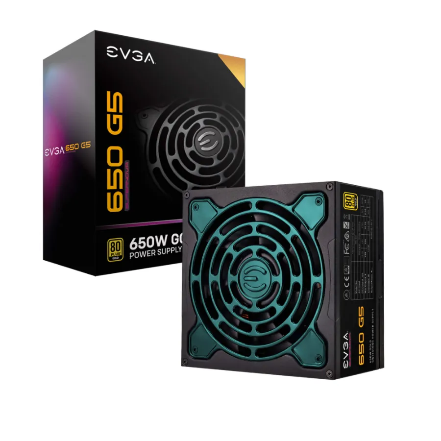 220-G5-0650-X1_XL_1 Fuente De Poder EVGA Supernova 650 G5 / 650W / 80 Plus Gold / Modular / ATX / 24-Pin / Cpu 4+4 / Pci-e 6+2 / Sata / Molex / 135mm - Image 1