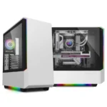 BUNDLE Gabinete PANDA RGB WHITE + Cold Wind RGB – Media Torre, ATX, ARGB, Cristal Templado 4mm, Soporte GPU 360mm – Blanco - Image 2