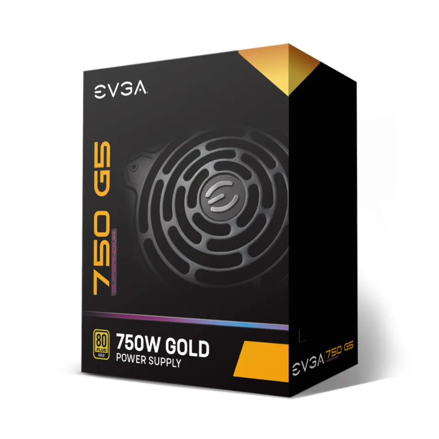 220-G5-0750-X1_XL_8 Fuente De Poder EVGA Super NOVA 750 G5 / 80 Plus Gold 750W / Modular / Ventilador FDB / Cpu 4+4 / PCIe 8 pines (6+2) - Image 1