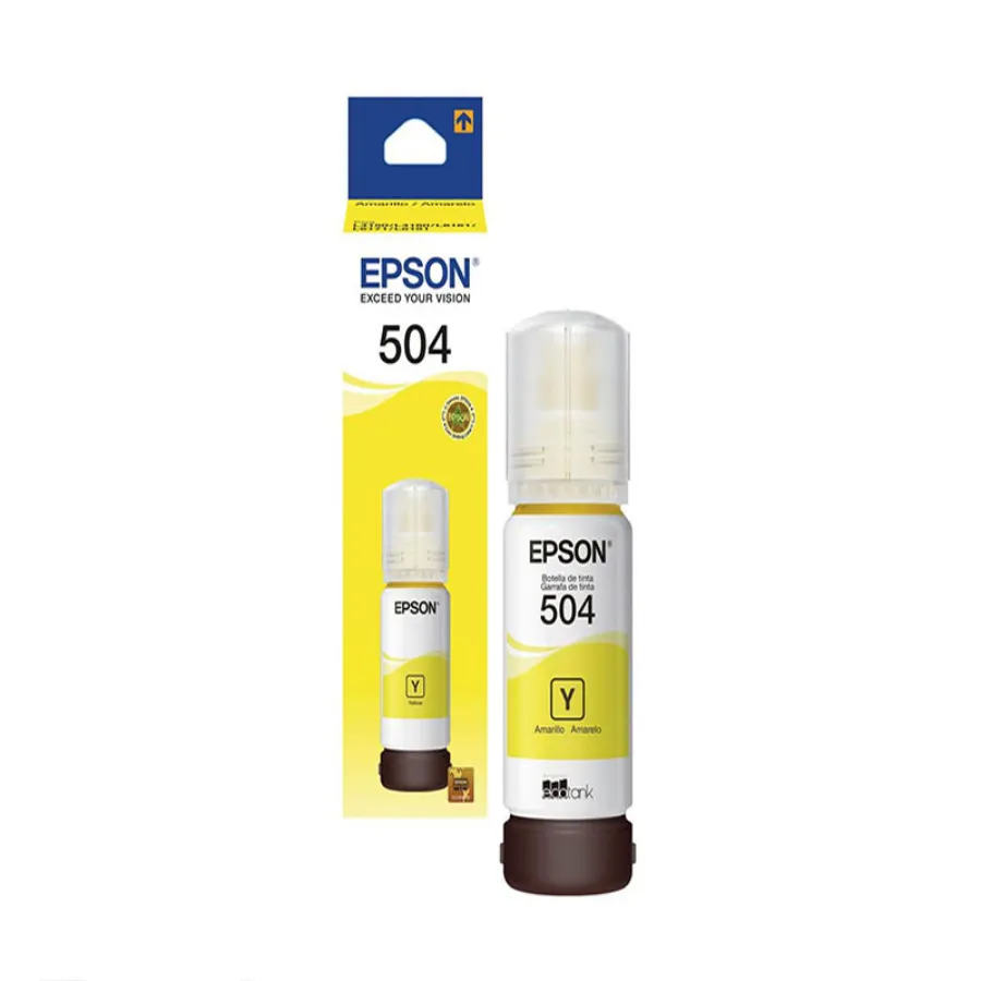 TINEPSON10 Botella De Tinta EPSON T504 / Amarillo / Rendimiento 6000 Paginas / 70Ml - Image 1