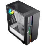BUNDLE Gabinete FULGOR + Cold Storm ARGB - E-ATX, ARGB, Cristal Templado Reforzado, Soporte GPU 360mm - Negro Gris - Image 4