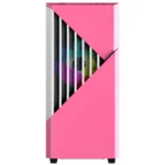 Gabinete Gamer MUNFROST Panda Pro - E-ATX, Cristal Templado, Usb 3.1, 3 Vent. Incluidos, + Fuente De Poder 550W 80 Plus Bronze, Rosa Con Blanco - Imagen 3
