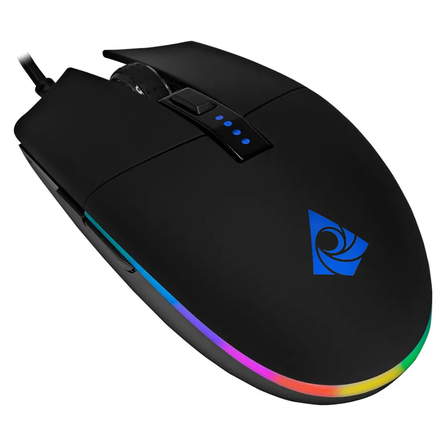 TRITON BLACK10 Mouse Gamer MUNFROST Triton Black ARGB / Hasta 12000 Dpis / Usb / Sensor Pixart PWM 3360 / 6 Botones - Image 1