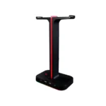 Soporte Headset Gamer BALAM RUSH Atlas Pro / Alámbrico / Rgb / 2 Usb / Negro Con Rojo - Image 2