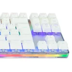 BUNDLE Teclado Mecánico Deimos + Mouse Pad EUROPA XL+ - TKL 87 Teclas, ARGB, Switches Gateron Blue, Español - Blanco - Image 3