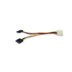 Cable MANHATTAN 4-Pin Molex Macho / 2x Sata 15-pin Macho / Longitud 15cm - Imagen 2