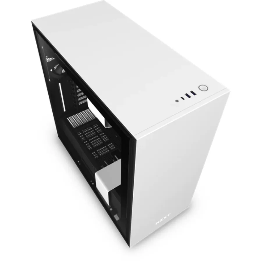 1615567701-h710-whiteblack-no-system-top-45 Gabinete NZXT H710 / ATX, Micro-ATX, Mini-ITX / Cristal Templado / 4 Vent. Incluidos / Blanco - Image 1