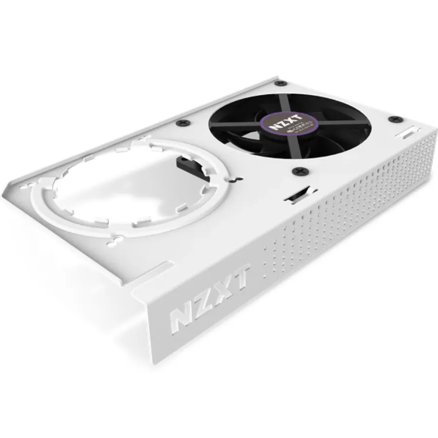 1615582850-krakeng12white-main-left Juego de Montaje de GPU NZXT Kraken G12 / Para Enfriamiento liquido de GPU / Ventilador 92mm / Blanco - Image 1