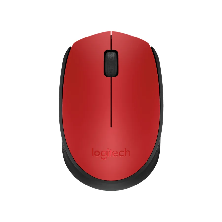 m171-gallery-red-1 Mouse LOGITECH M170 Rf / Inalámbrico / Pc, Mac / Mini Receptor / Usb 2.0 / 3 Botones / Batería AA / Rojo Con negro / 910-004941 - Image 1