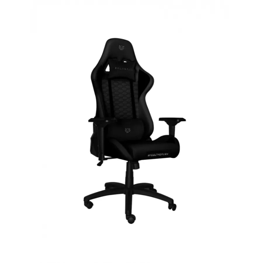BR-93283790 Silla Gamer BALAM RUSH Thunder Rush 2 / Inclinación Ajustable / Soporta 150Kg / Pistón Clase 4 / Negro - Image 1