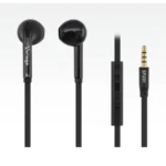 Audífono VORAGO Ep-201 / Alámbrico / Intrauriculares con Micrófono / 3.5mm / Cable 120cm / Negro / AU-365873