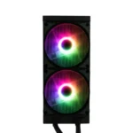 AIO GAME FACTOR LQG600 ARGB / 240MM / Enfriamiento Liquido / x2 Ventiladores 120mm / 2550 RPM / 50 Cfm / 18.9dBA / Negro - Image 3