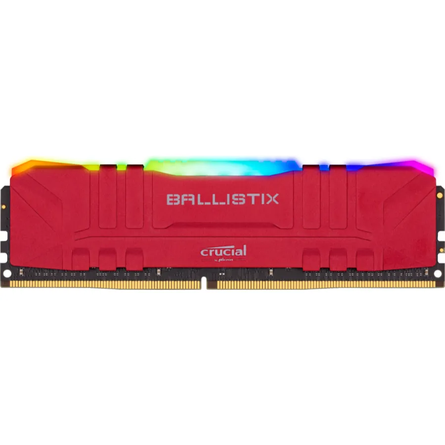 bailzz1 Memoria RAM CRUCIAL BALLISTIX Rgb / 8GB / Ddr4 UDIMM / 3200MHz* OC / CL16 / PC4-25600 / Rojo - Image 1