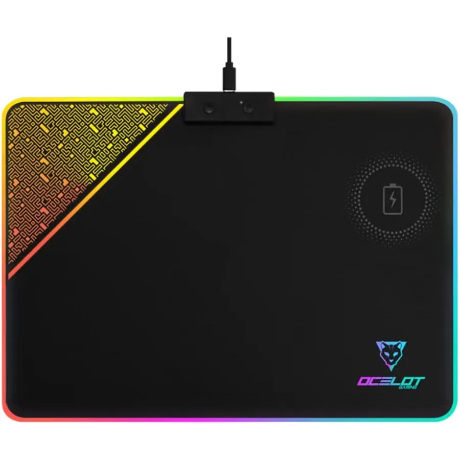 512udMjYdnL._AC_ Mousepad OCELOT Gaming OMPR01 / LED / Alámbrico / Usb / 35CM X 25CM / A prueba de derrames de líquido / Negro / OMPR01 - Image 1
