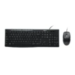 Kit De Teclado Y Mouse Logitech MK200 / Alámbrico / Multimedia / Óptico / Usb / Color Negro