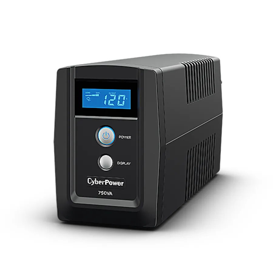1PA-C000007-00G_3D_01_WS_E No Break CYBERPOWER / 750VA / 325W / 6 Contactos / 30MIN De Respaldo / Negro - Image 1