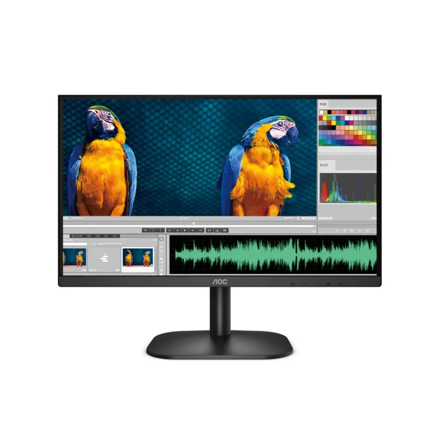 CP-AOC-24B2XHM-7f1c77 Monitor AOC 24B2XHM LCD / 23.8” / 1920X1080 Full HD / 75Hz / HDMI, VGA / 6MS / VA / WideScreen / Negro - Image 1