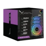 Kit de 3 Ventiladores XZEAL XZ1100 ARGB / Alámbrico / 1200Rpm / 35Cfm / 26Dba / Negro / XZVE100B - Image 2