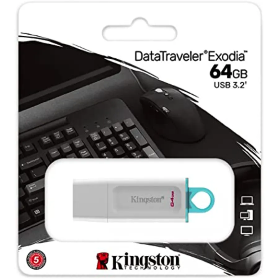ktc-product-usb-dt70-32gb-2-zm-lg Memoria USB KINGSTON DTX / 64GB / Interfaz 3.2 Gen 1 / Blanco con Anillo Azul - Image 1