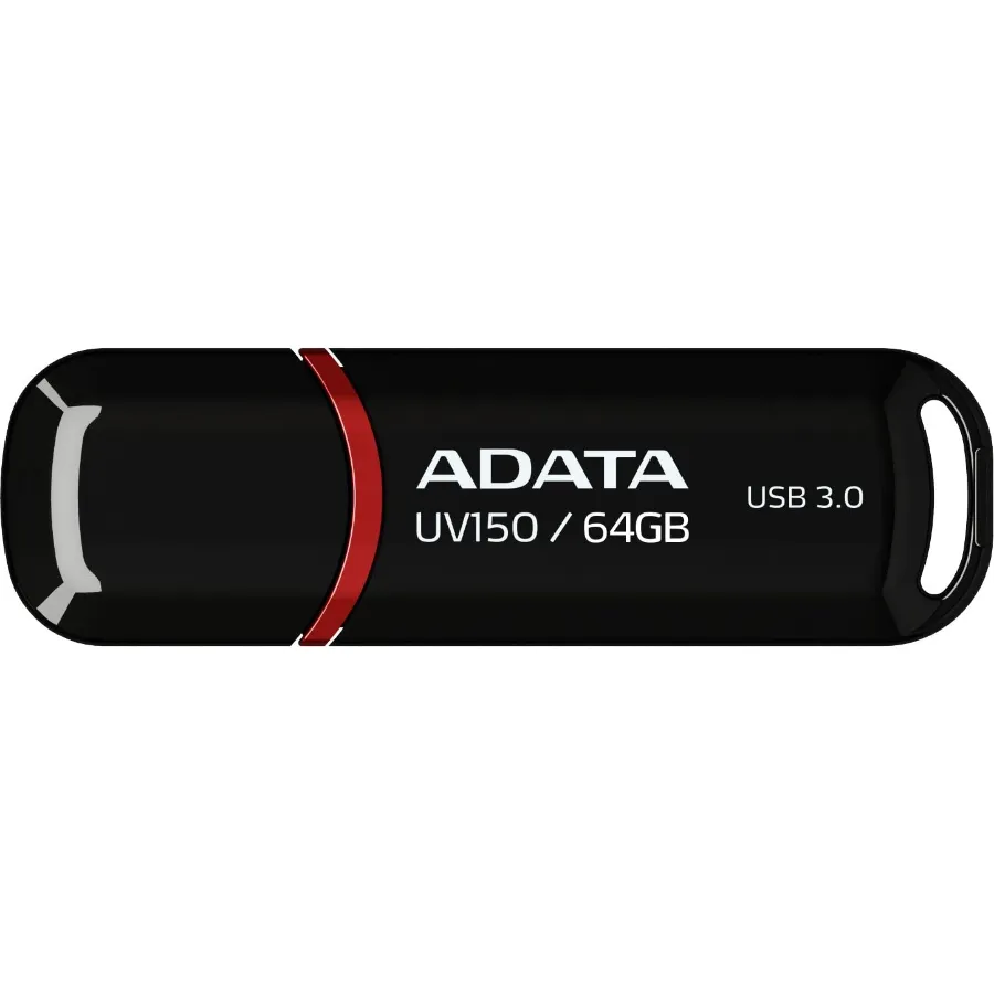 51t-RBVS4WL._AC_SL1448_ Memoria Usb Adata 64GB Dashdrive Uv150 / 3.1 Gen 1 / Factor De Forma Tapa / Negro - Image 1