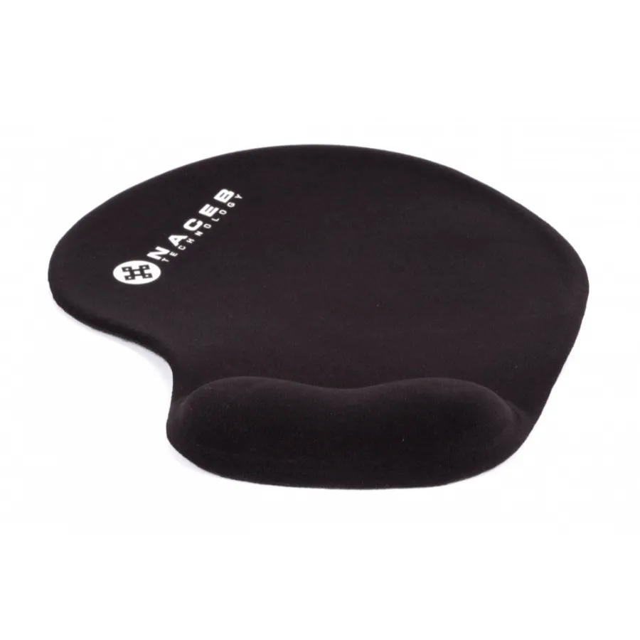 CP-NACEBTECHNOLOGY-NA-549NE-1 Mouse Pad NACEB NA-549NE / Con Descansa Muñecas De Gel / Negro - Image 1
