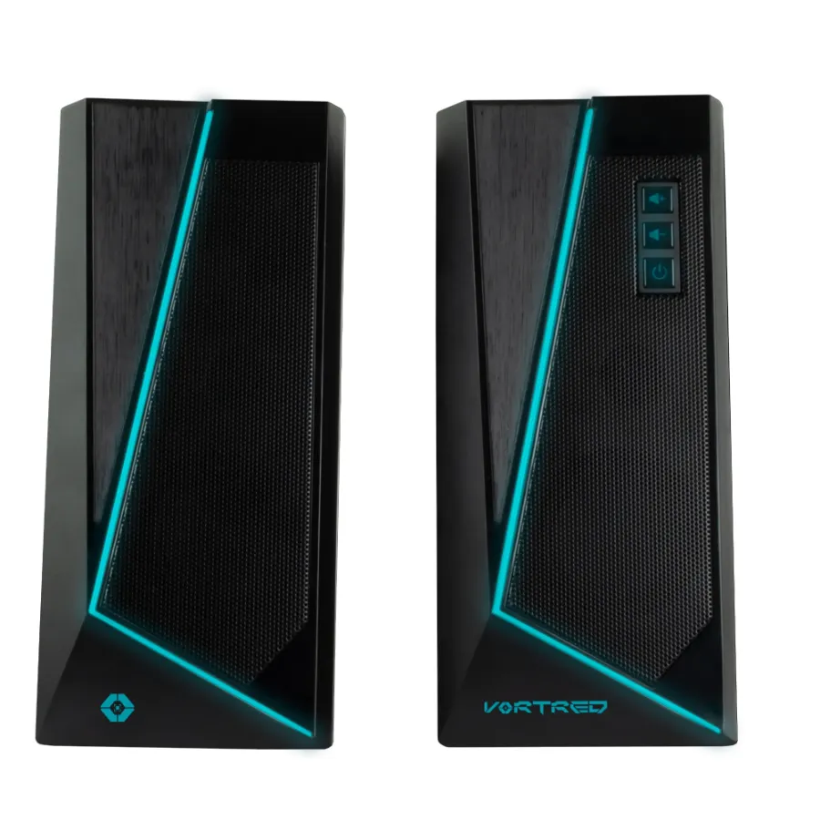 V-930273_01_32113458-0fcd-4816-ad3e-975f2173dad3 Bocinas VORTRED Thunder RGB / Inalámbrica, Alámbrica / Bluetooth, 3.5mm / Usb / Touch Control / Negro - Image 1