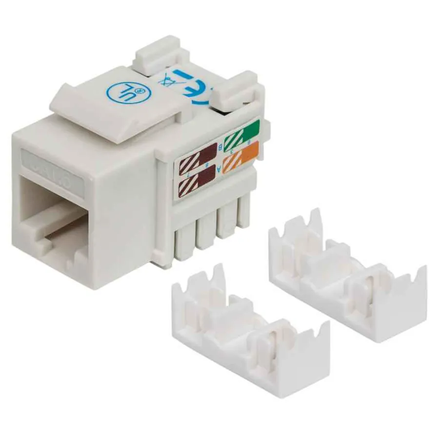 cat6-keystone-jack-210591-1_1024x1024@2x Jack RJ45 CAT6 INTELLINET 210591 / UTP / Keystone De Impacto / Para Telefonía / Blanco - Image 1