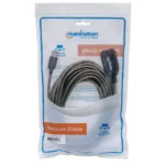 Cable Extensión USB MANHATTAN 151573 / USB A 2.0 / 10 Metros / Macho – Hembra / Negro - Image 4