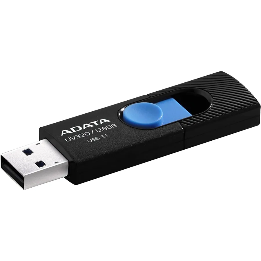 1 Memoria Adata 128gb / Usb 3.2 / Uv320 / Retractil Negro-Azul - Image 1