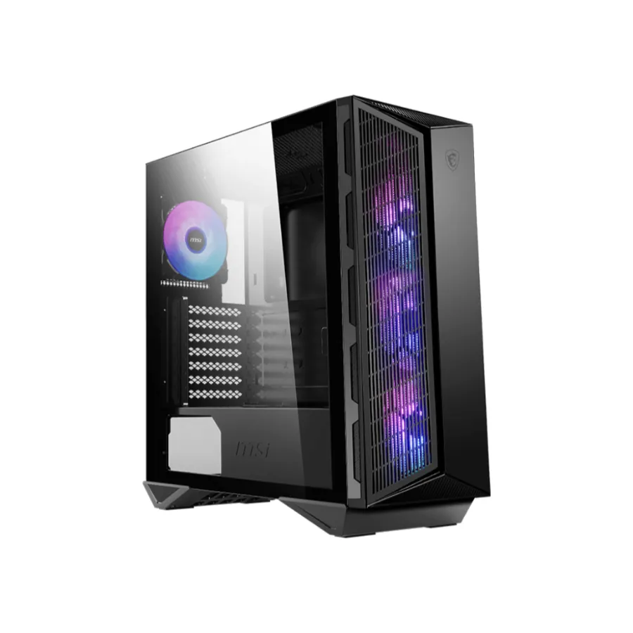 1024 Gabinete MSI MPG GUNGNIR 111R / ATX, M-ATX, Mini ITX / x4 Ventiladores Argb Incluidos / x2 USB 3.2 A, x1 USB C / Filtro Magnético / Vidrio Templado / Negro - Image 1