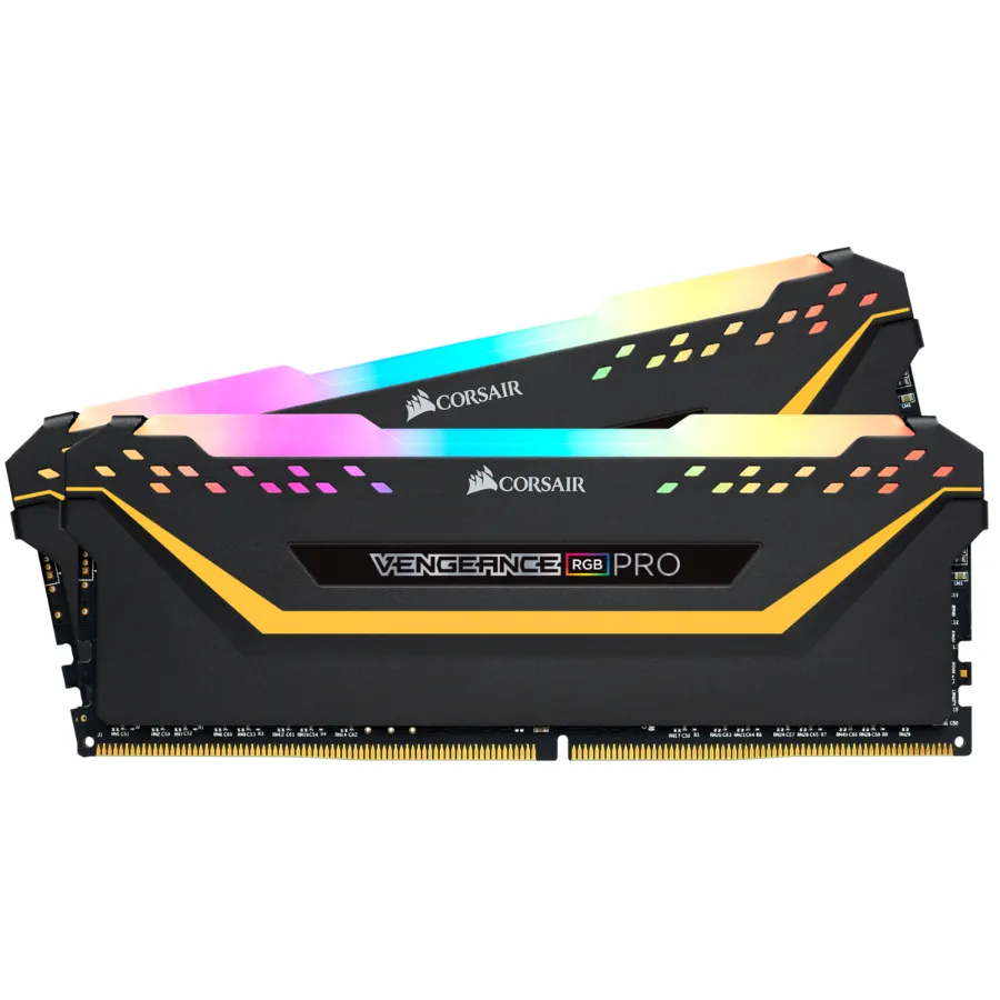 -CMW16GX4M2C3200C16-TUF-Gallery-Vengeance-RGB-PRO-TUF-03-2UP Kit De Memoria RAM CORSAIR Vengeance Rgb PRO TUF /16GB 2X8GB / 3200MHz* OC DDR4 / CL16 / Negro - Image 1