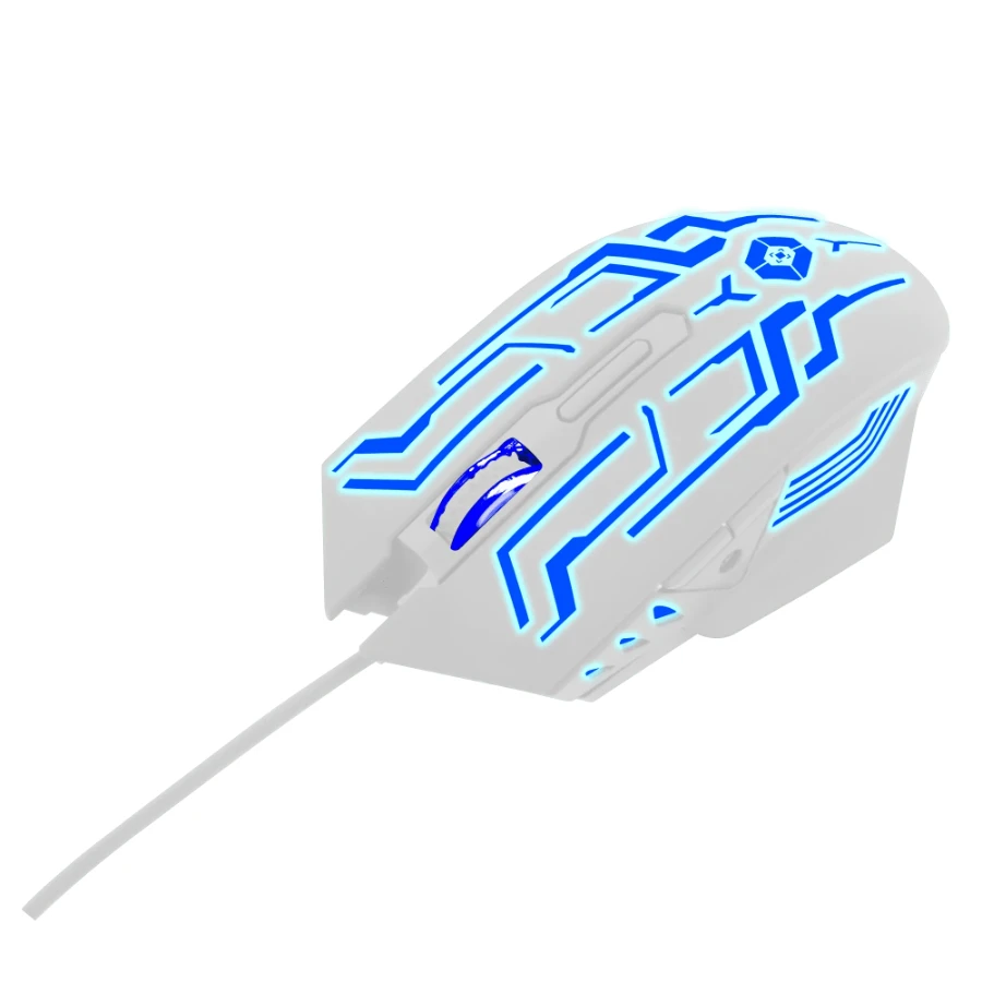 MouseVortredLegacyV-930587 Mouse VORTRED Rgb Tipo Rainbo / Alámbrico / Usb / Hasta 3600 Dpi / 6 Botones / Cable 1.4 Metros / Blanco / V-930587 - Image 1