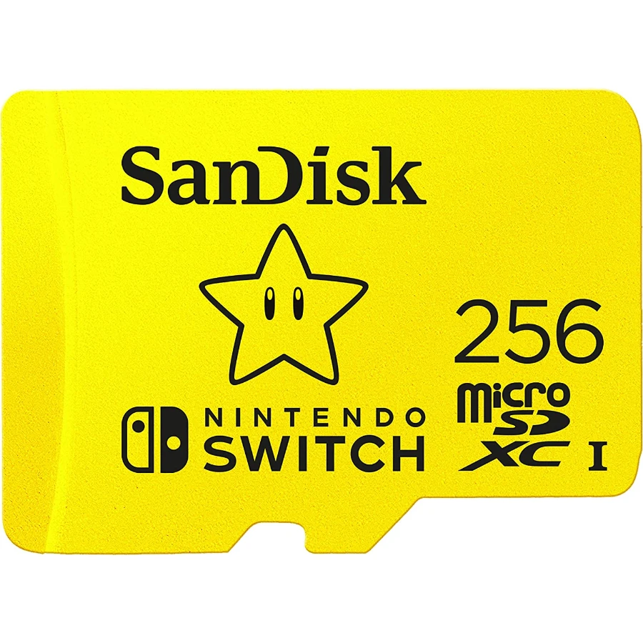 91wHPqU30oL._AC_SL1500_ Micro SDXC SANDISK / 256GB / Nintendo Switch / Lectura 100 MB/s, Escritura 90 MB/s / V30 / Class 3 U3 / Amarillo - Image 1